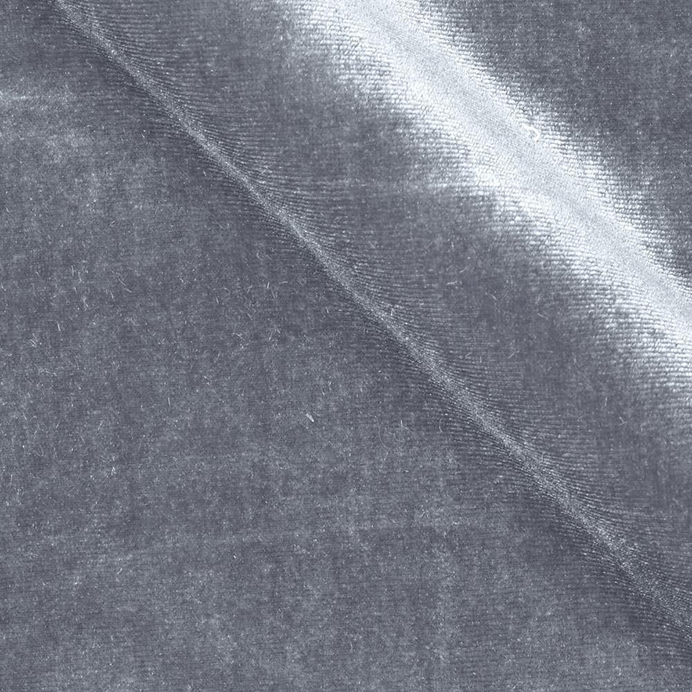 Gray Stretch Velvet Spandex Fabric - Fashion Fabrics Los Angeles