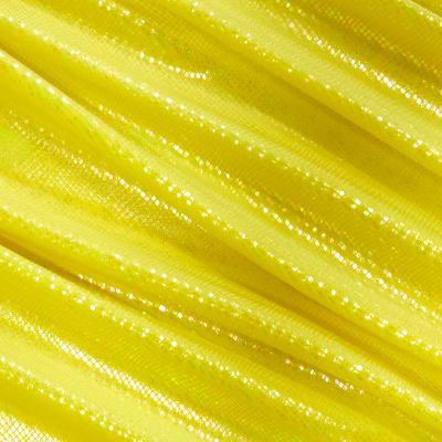 Yellow Venom Snake Skin Stretch Velvet Iridescent Spandex Fabric - Fashion Fabrics Los Angeles