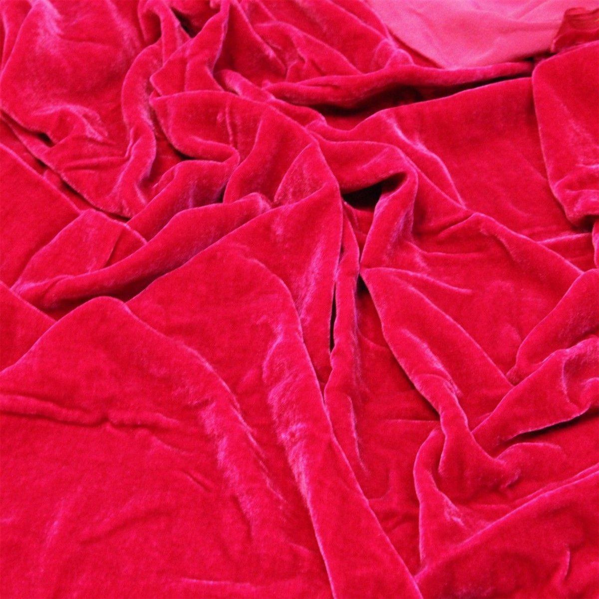 Hot Pink Silk Velvet Fabric Fashion Fabrics Fashion Fabrics LLC