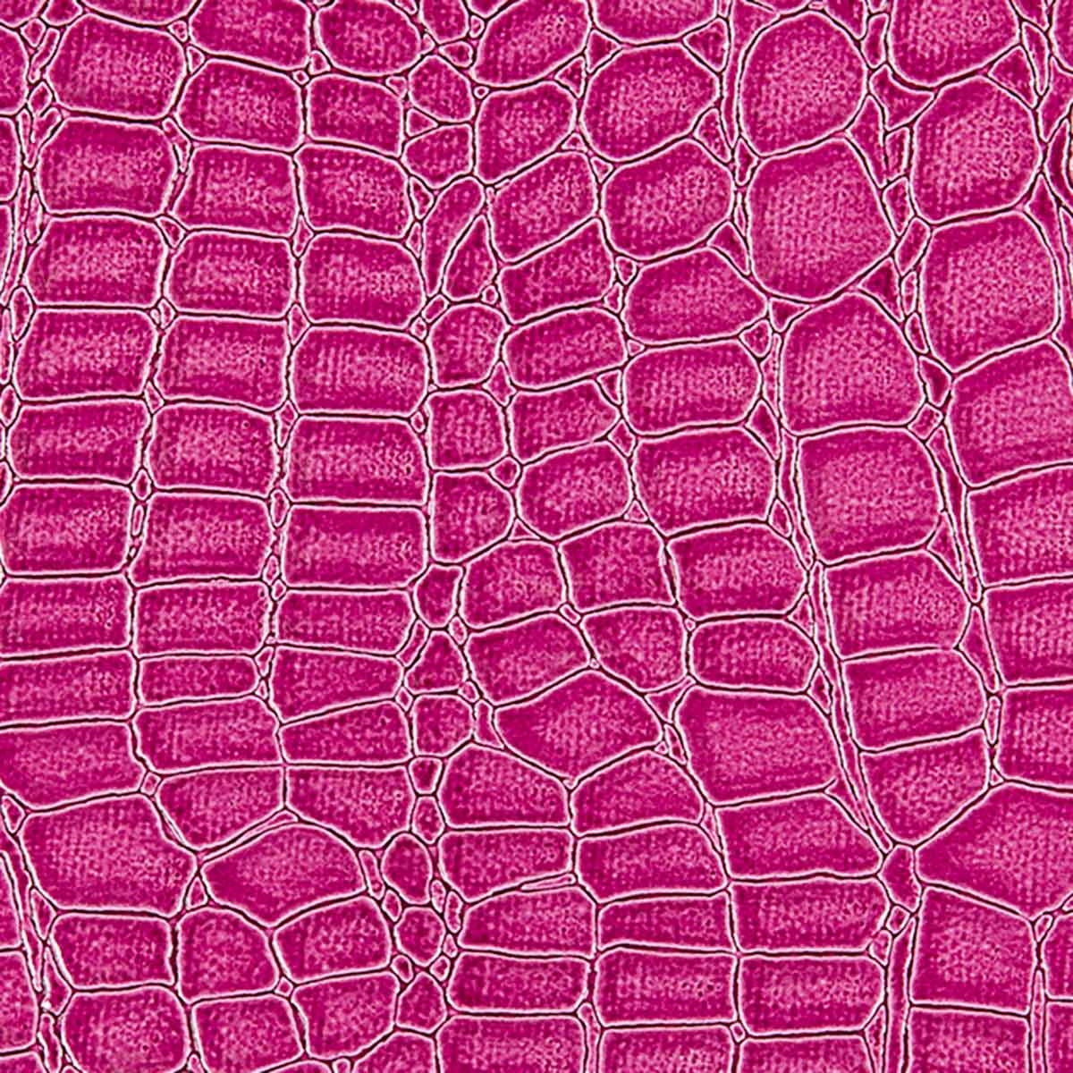 Pink Crocodile Vinyl Fabric - Fashion Fabrics Los Angeles