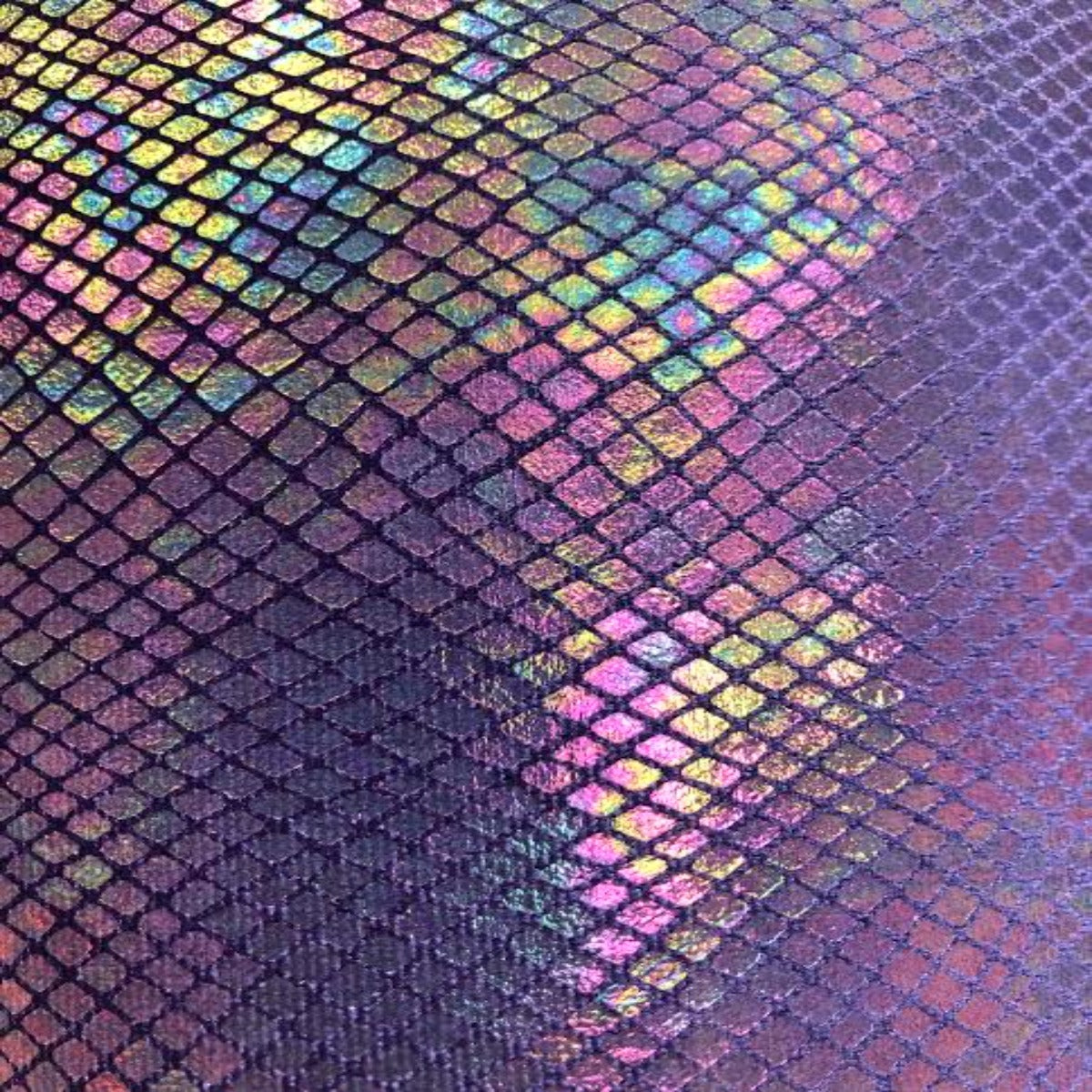 Purple Venom Snake Skin Stretch Velvet Iridescent Spandex Fabric - Fashion Fabrics Los Angeles