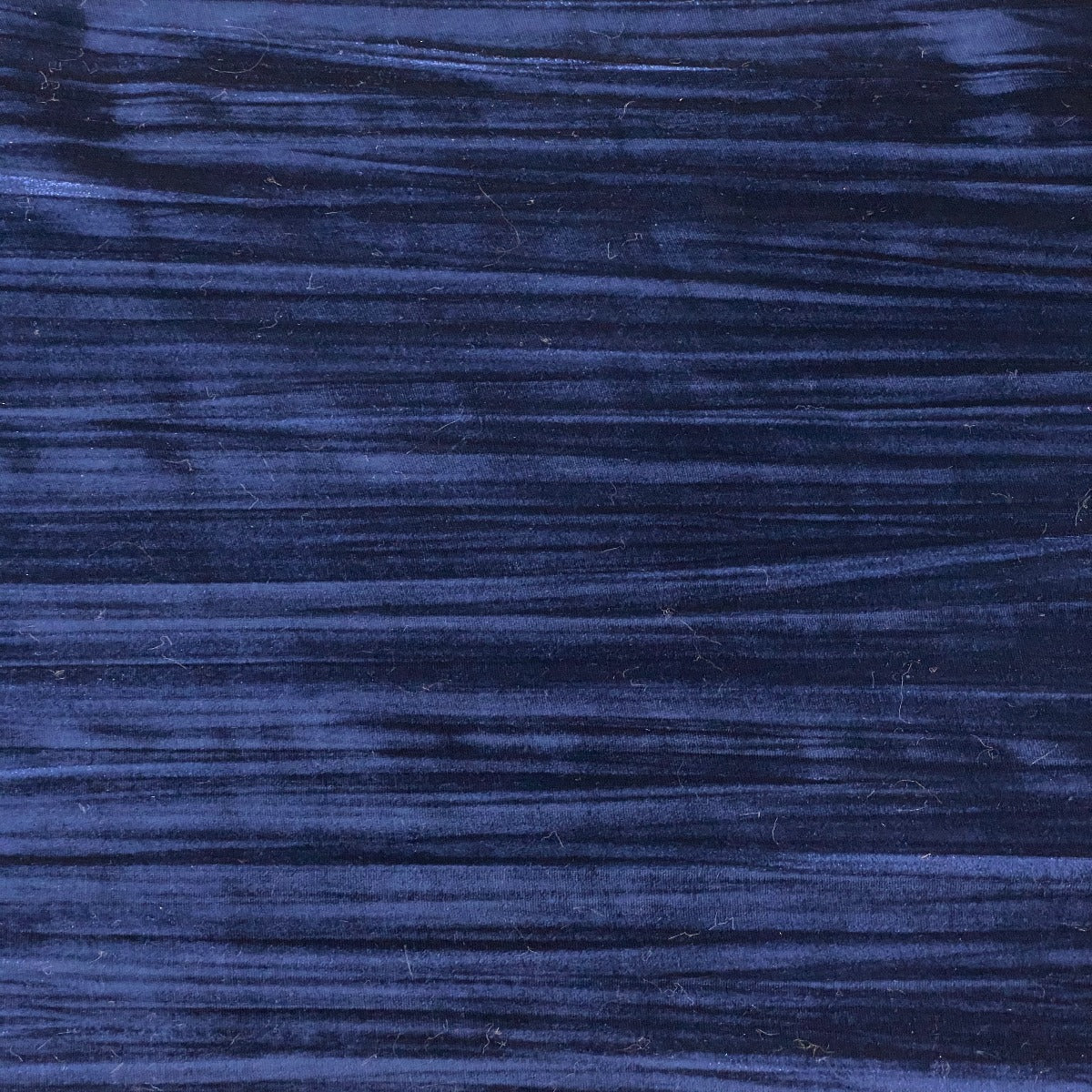 Navy Blue Crinkle Stretch Velvet Fabric - Fashion Fabrics Los Angeles