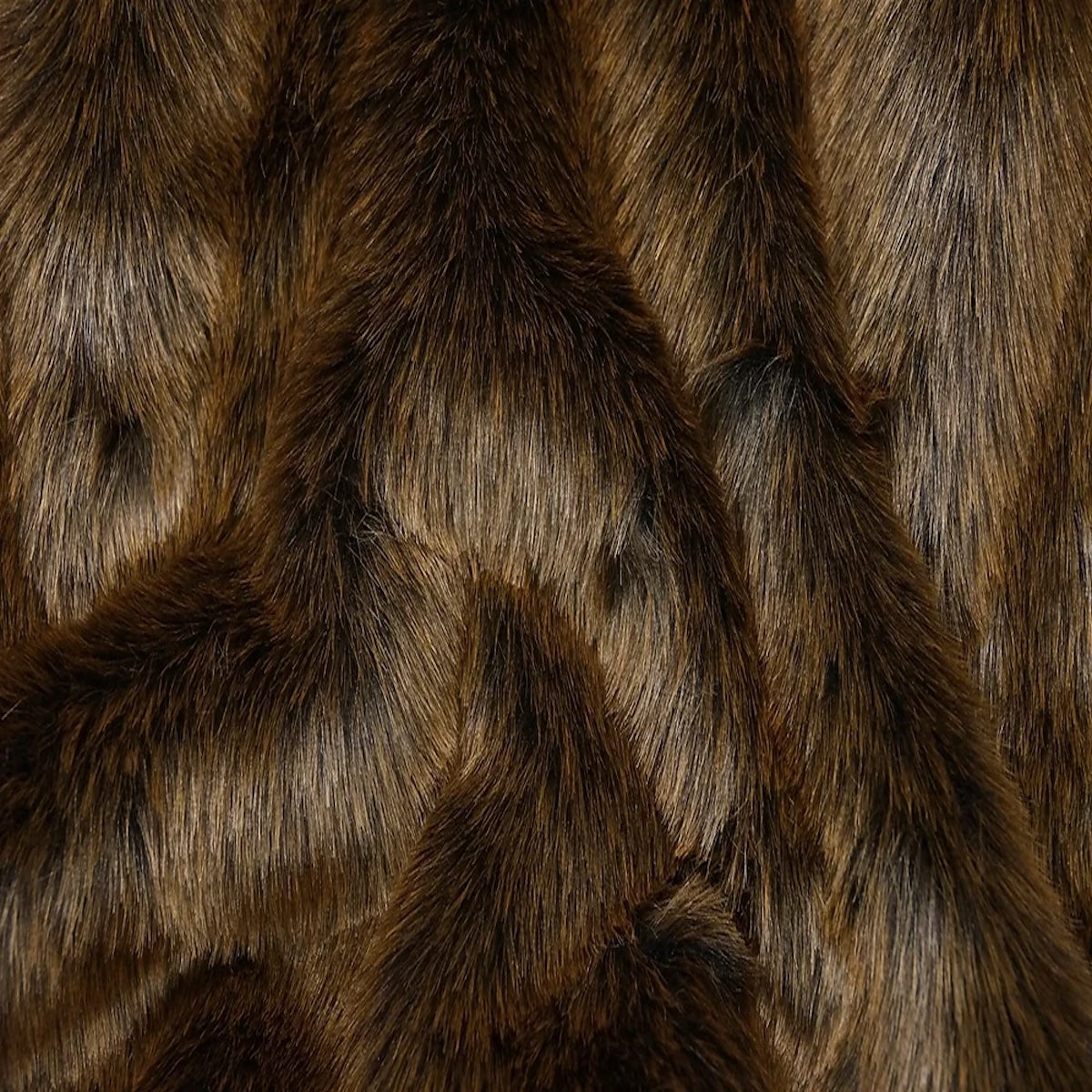 Beaver Bear Faux Fur Fabric By The Yard | Brown Short Pile 60