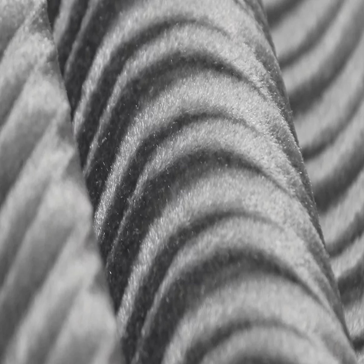 Silver Gray Swirl Velvet Flocking Fabric - Fashion Fabrics LLC