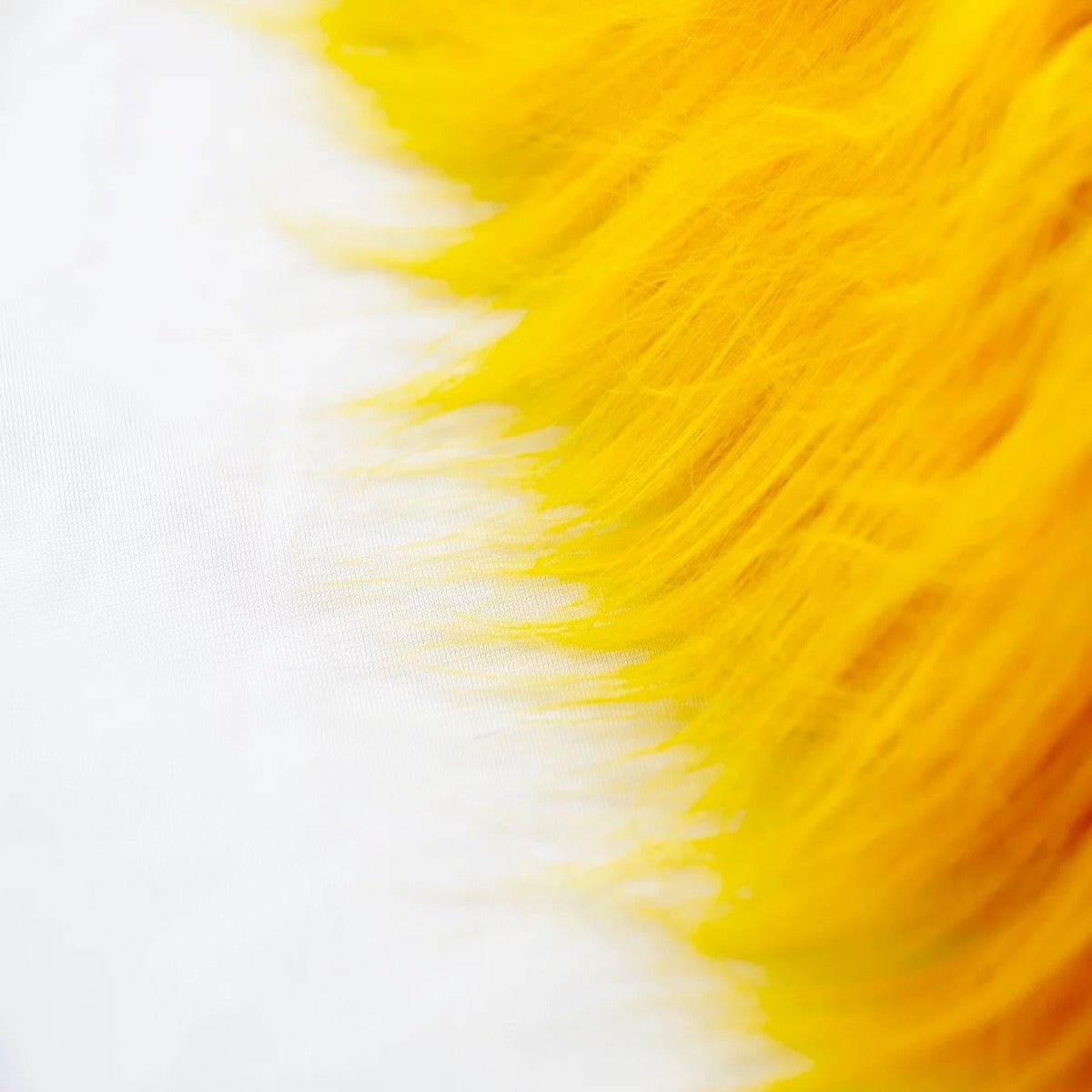Canary Yellow Shaggy Long Pile Faux Fur Fabric (4") - Fashion Fabrics LLC