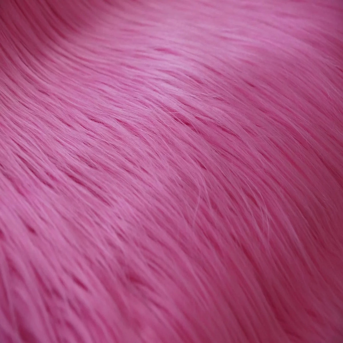Pink Shaggy Long Pile Faux Fur Fabric (4") - Fashion Fabrics LLC