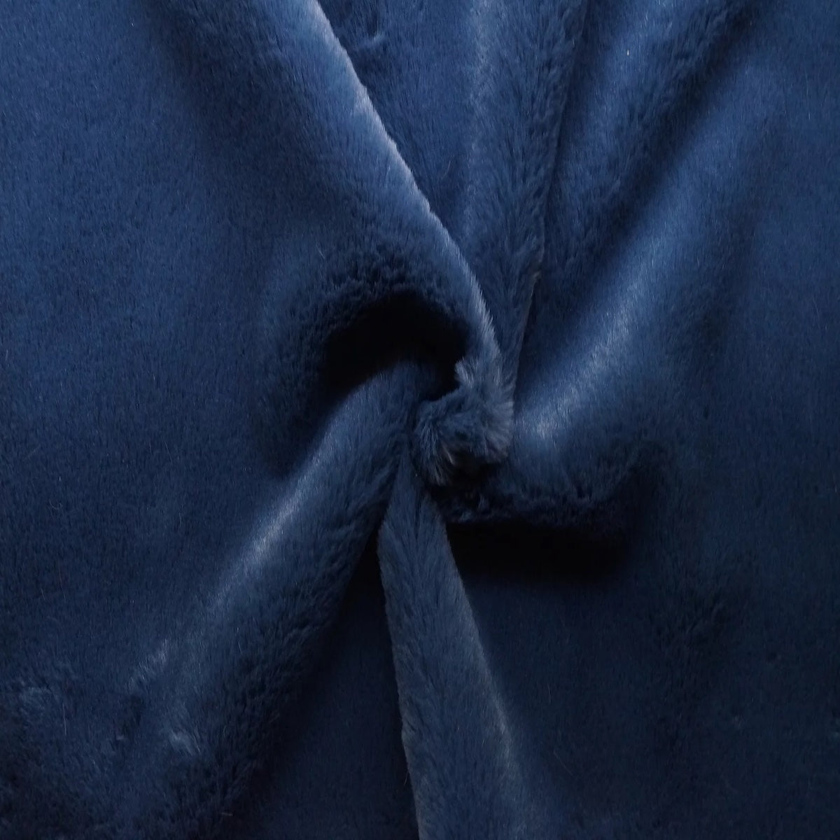 Navy Blue Rex Rabbit Minky Faux Fur Fabric - Fashion Fabrics LLC