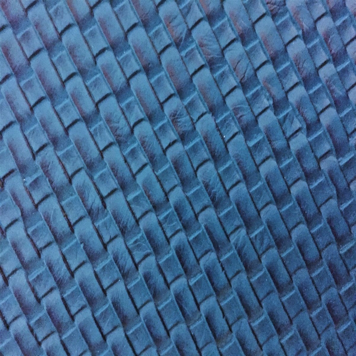 Blue Basket Weave Vinyl - Fashion Fabrics Los Angeles 