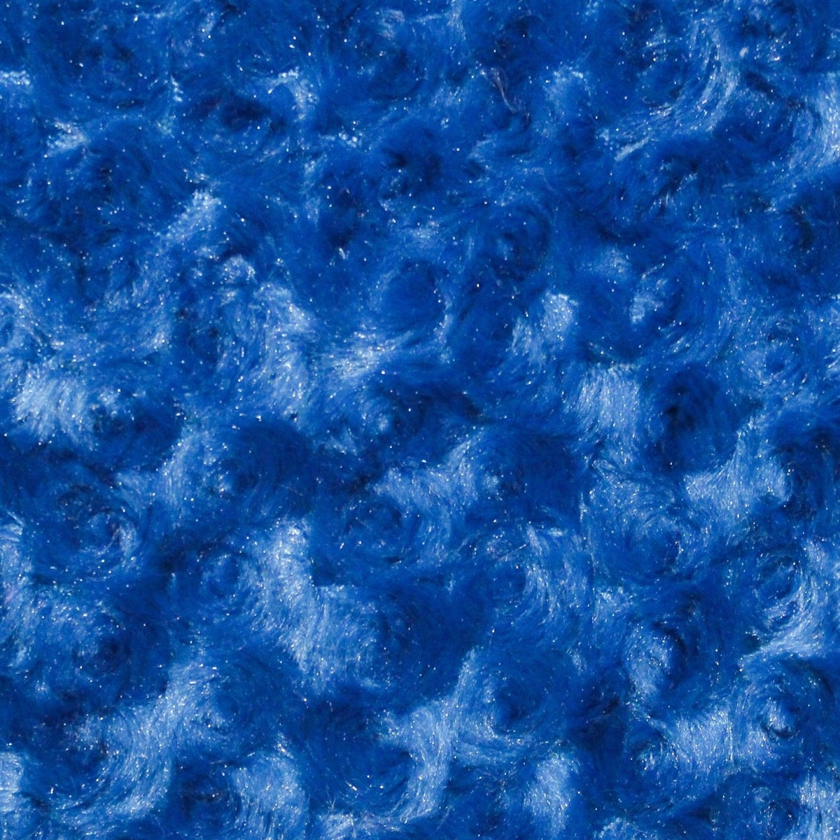 Royal Blue Swirl Rose Bud Fabric - Fashion Fabrics Los Angeles