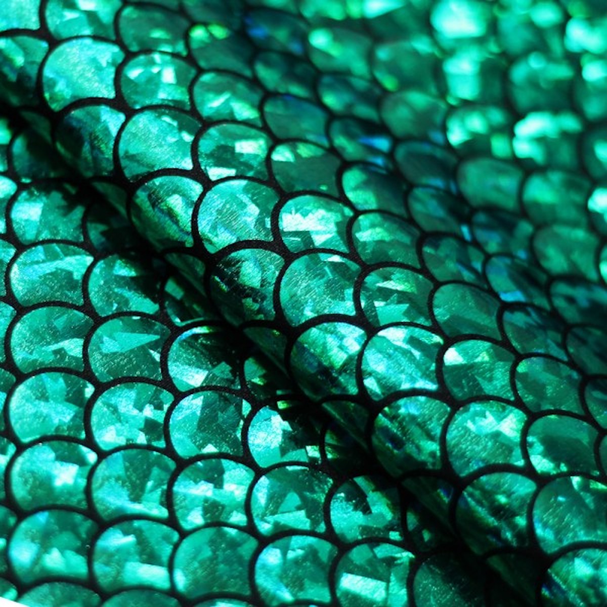 Green Mermaid Scale Spandex Fabric - Fashion Fabrics LLC