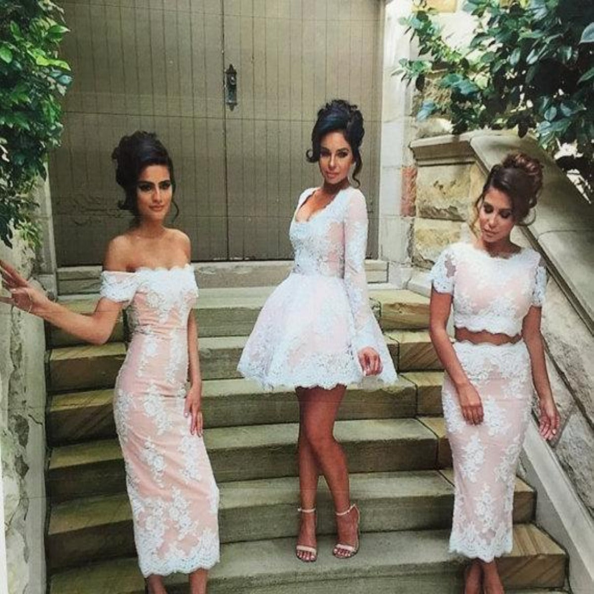 White Oswald Embroidered Lace Fabric - Fashion Fabrics LLC