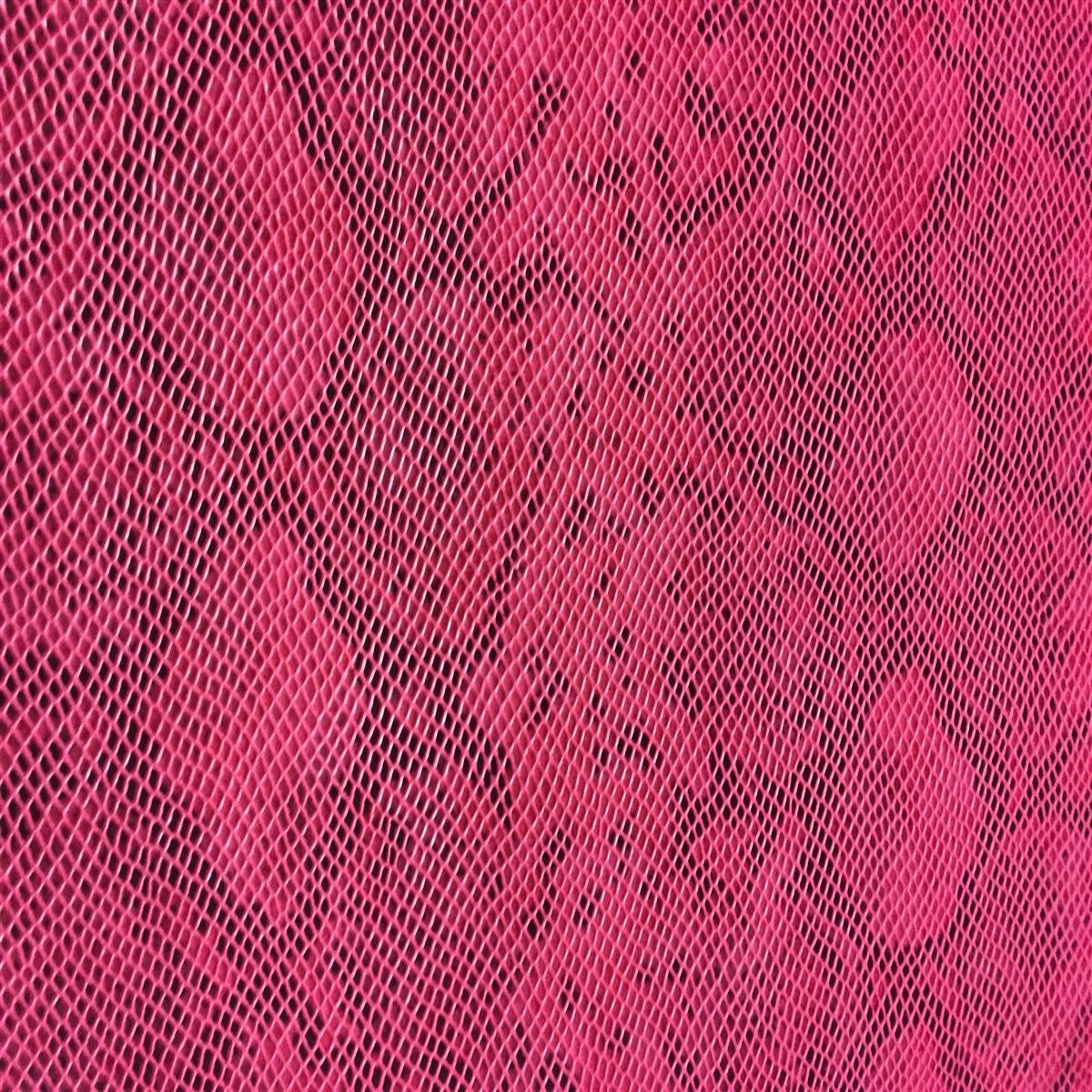Pink Matte Python Snake Skin Vinyl Fabric - Fashion Fabrics Los Angeles