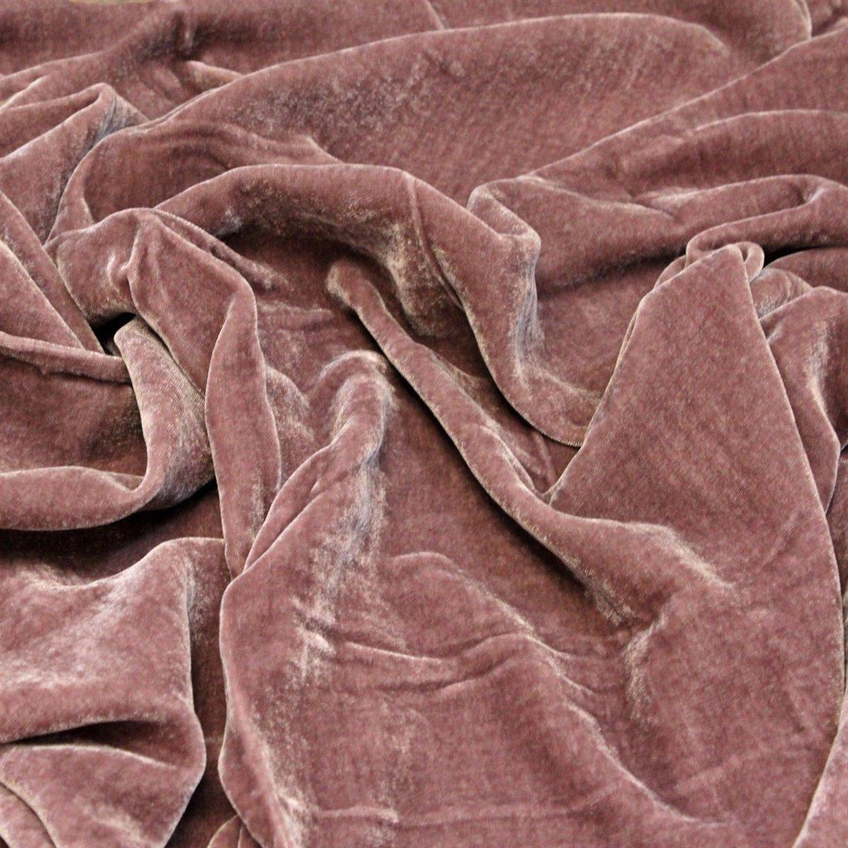 Mauve Purple Silk Velvet Fabric - Fashion Fabrics Los Angeles