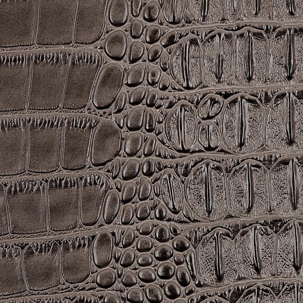 Charcoal Gray Metallic Gator Vinyl Fabric - Fashion Fabrics Los Angeles