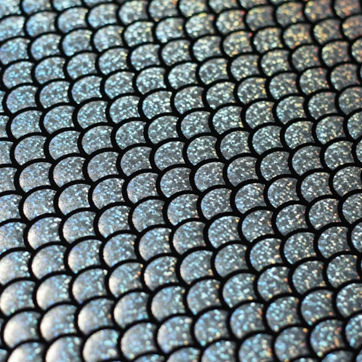 Hologram Silver Mermaid Scale Spandex Fabric - Fashion Fabrics LLC
