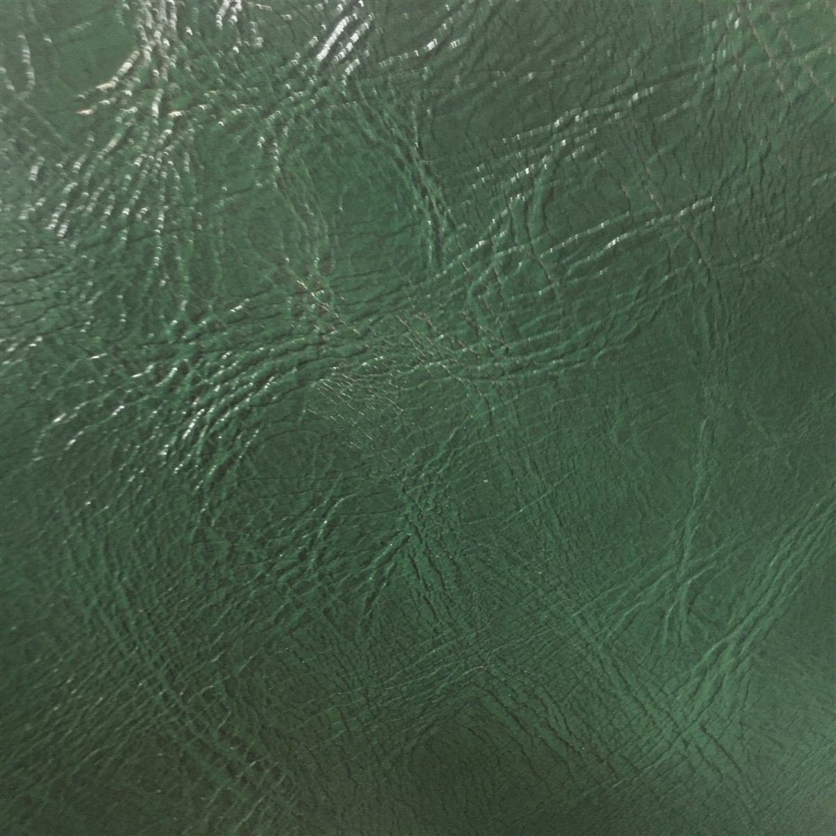Hunter Green Distressed Faux Leather Fabric - Fashion Fabrics Los Angeles