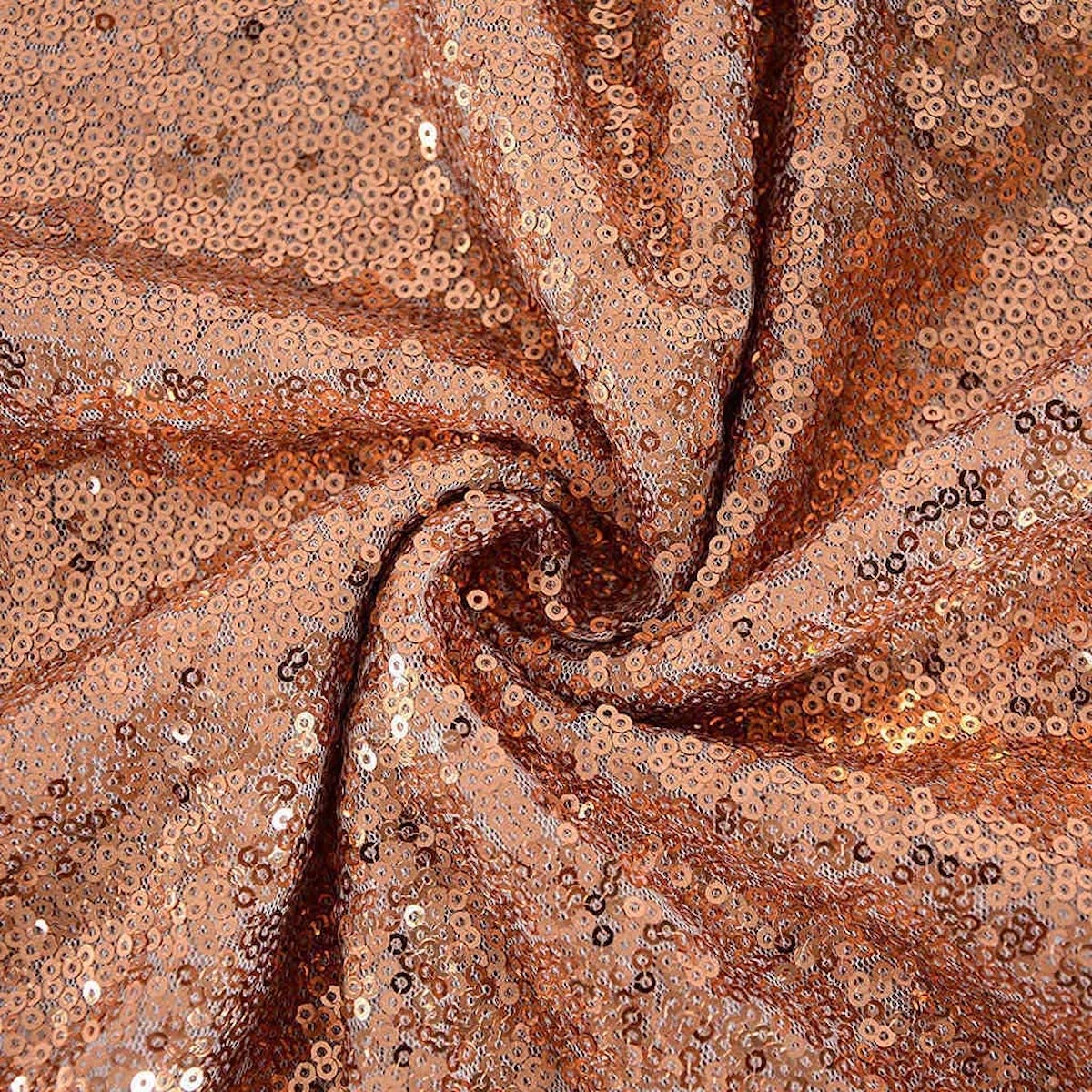 Dusty Rose Mini Disc All Over Sequin Nylon Mesh Fabric - Fashion Fabrics LLC