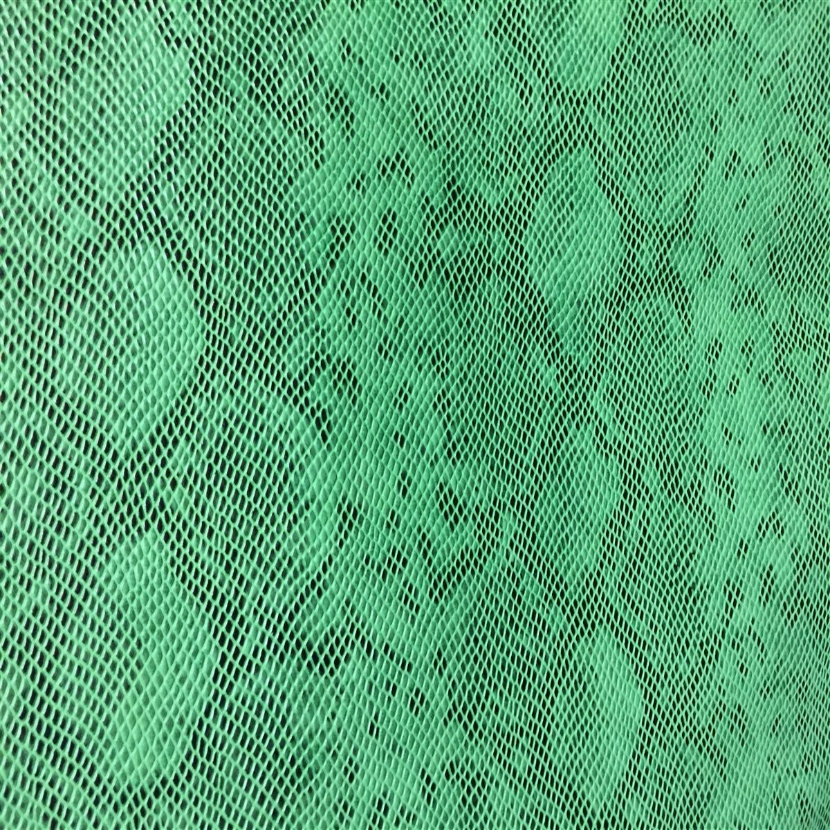 Green Matte Python Snake Skin Vinyl Fabric - Fashion Fabrics Los Angeles