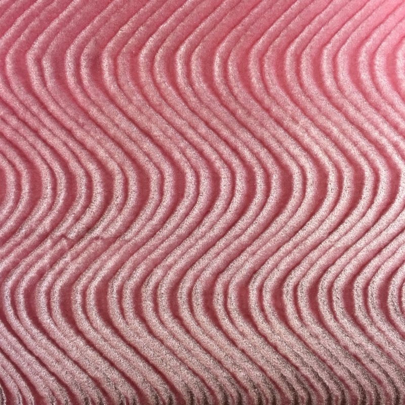 Pink Swirl Velvet Flocking Fabric - Fashion Fabrics Los Angeles