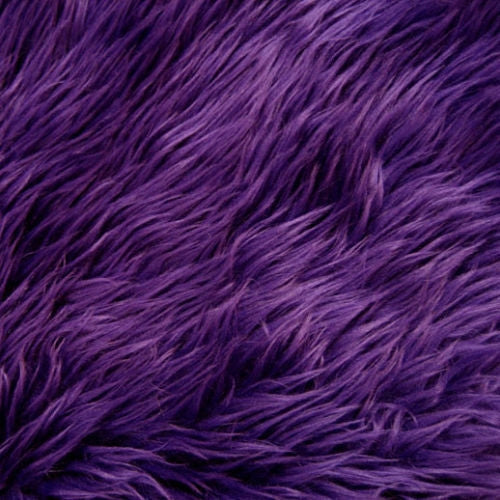 Purple Luxury Long Pile Shaggy Faux Fur Fabric - Fashion Fabrics Los Angeles