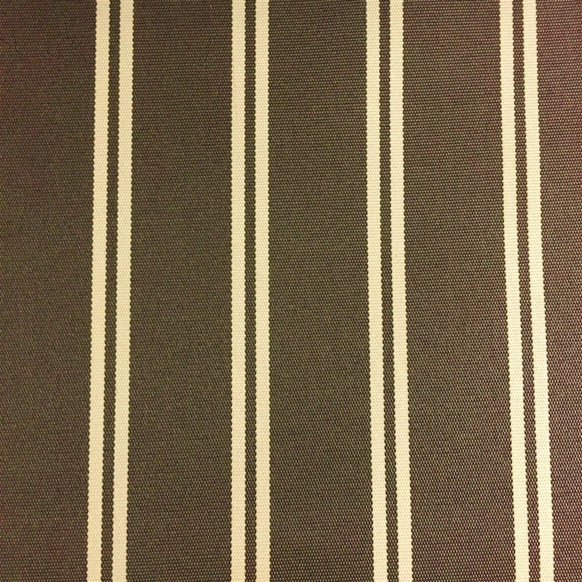 Dark Brown Khaki Multi Striped Oak 100% Waterproof Outdoor Canvas Patio Fabric - Fashion Fabrics Los Angeles
