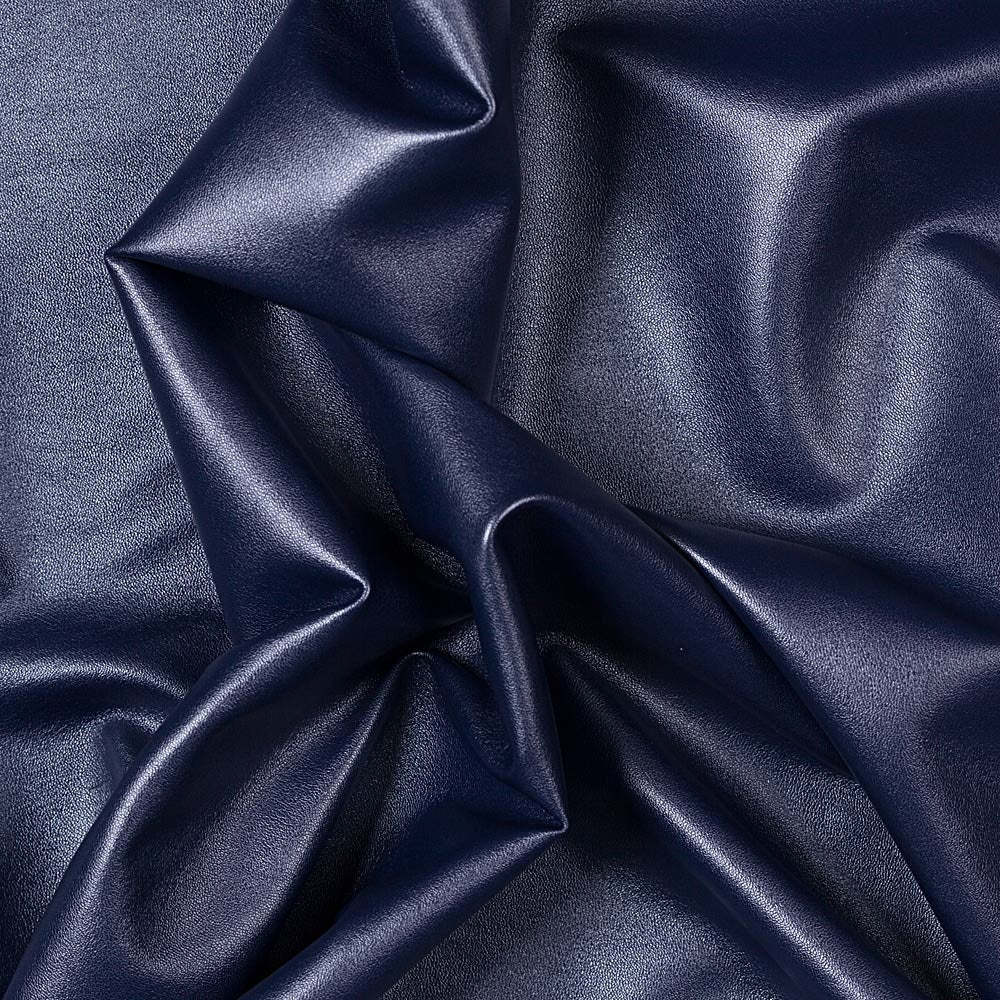 Navy Two Way Stretch Vinyl Fabric - Fashion Fabrics Los Angeles
