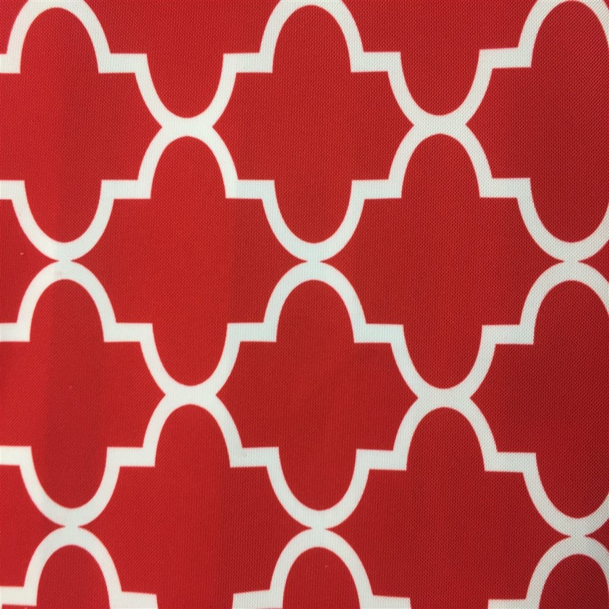 Red White Moroccan Print Indoor Outdoor Fabric - Fashion Fabrics Los Angeles