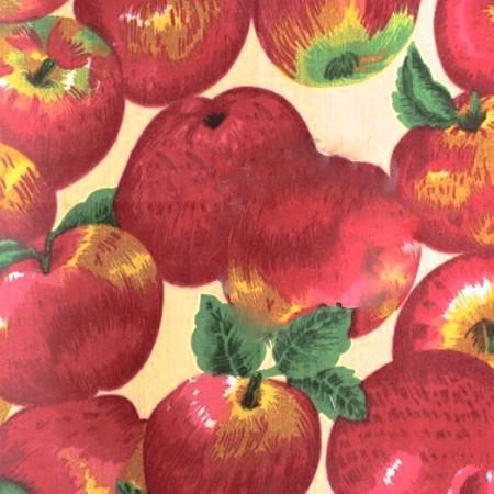 Ivory Apple Print Poly Cotton Fabric - Fashion Fabrics Los Angeles