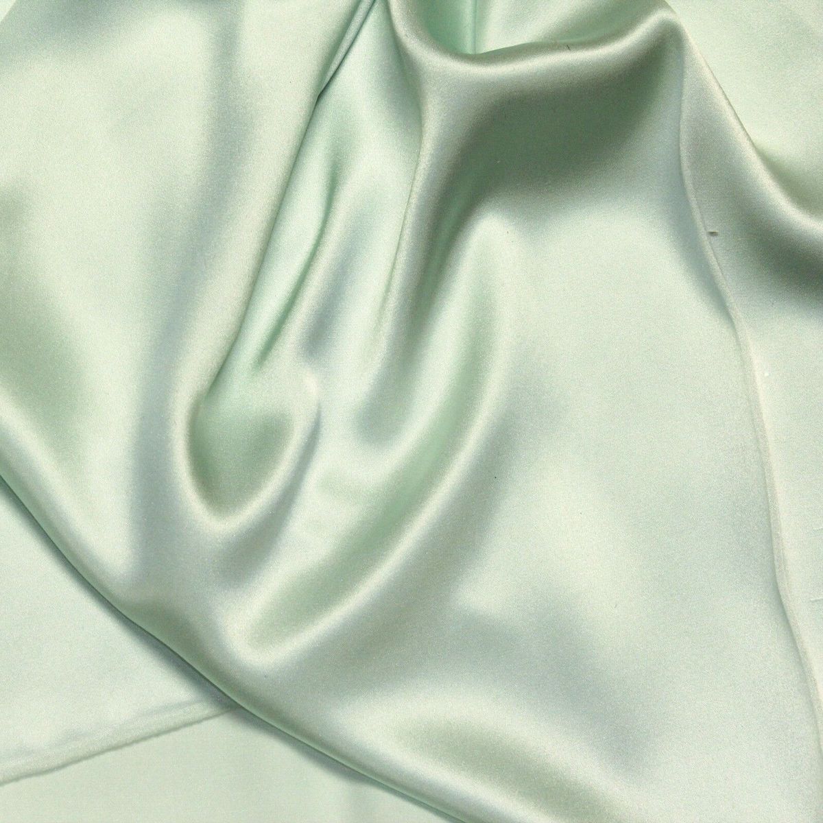 Aqua Green Silk Charmeuse Fabric - Fashion Fabrics Los Angeles 