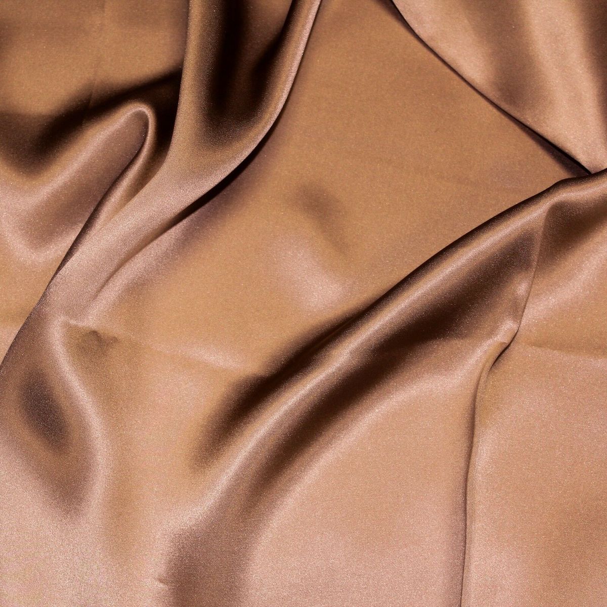 Brown Silk Charmeuse Fabric - Fashion Fabrics Los Angeles