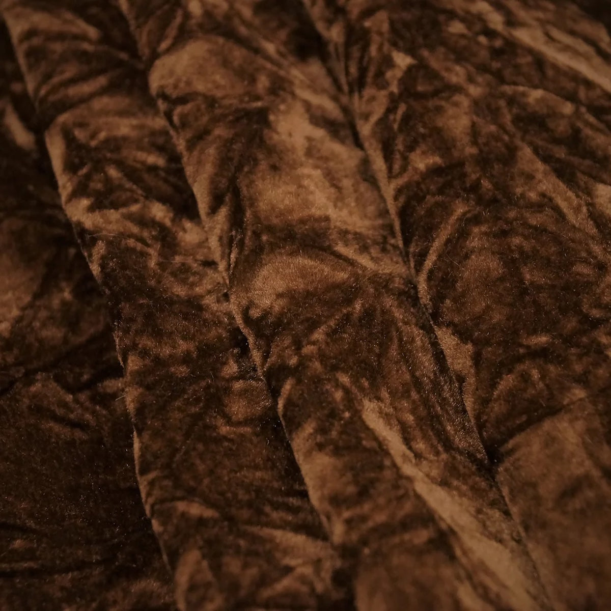 Brown Crushed Velvet Flocking Fabric - Fashion Fabrics LLC