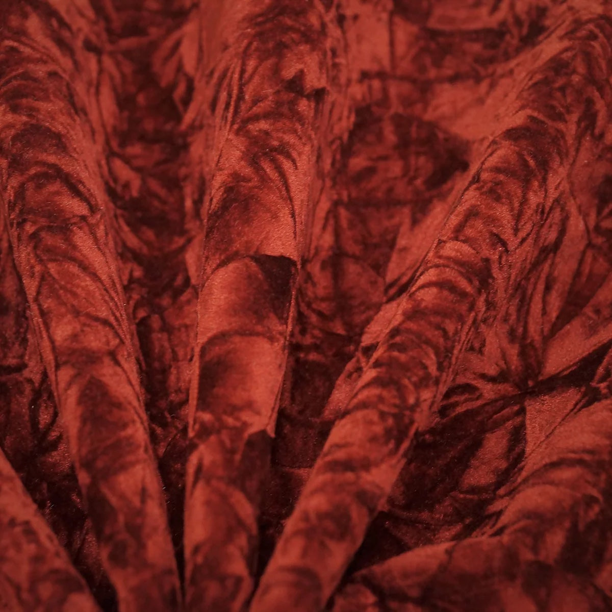 Burgundy Crushed Velvet Flocking Fabric - Fashion Fabrics LLC