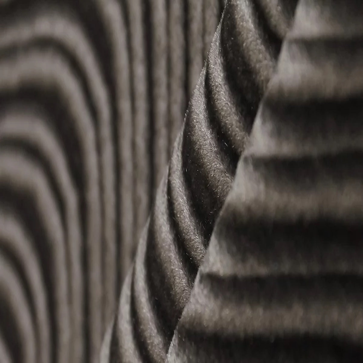 Charcoal Gray Swirl Velvet Flocking Fabric - Fashion Fabrics LLC