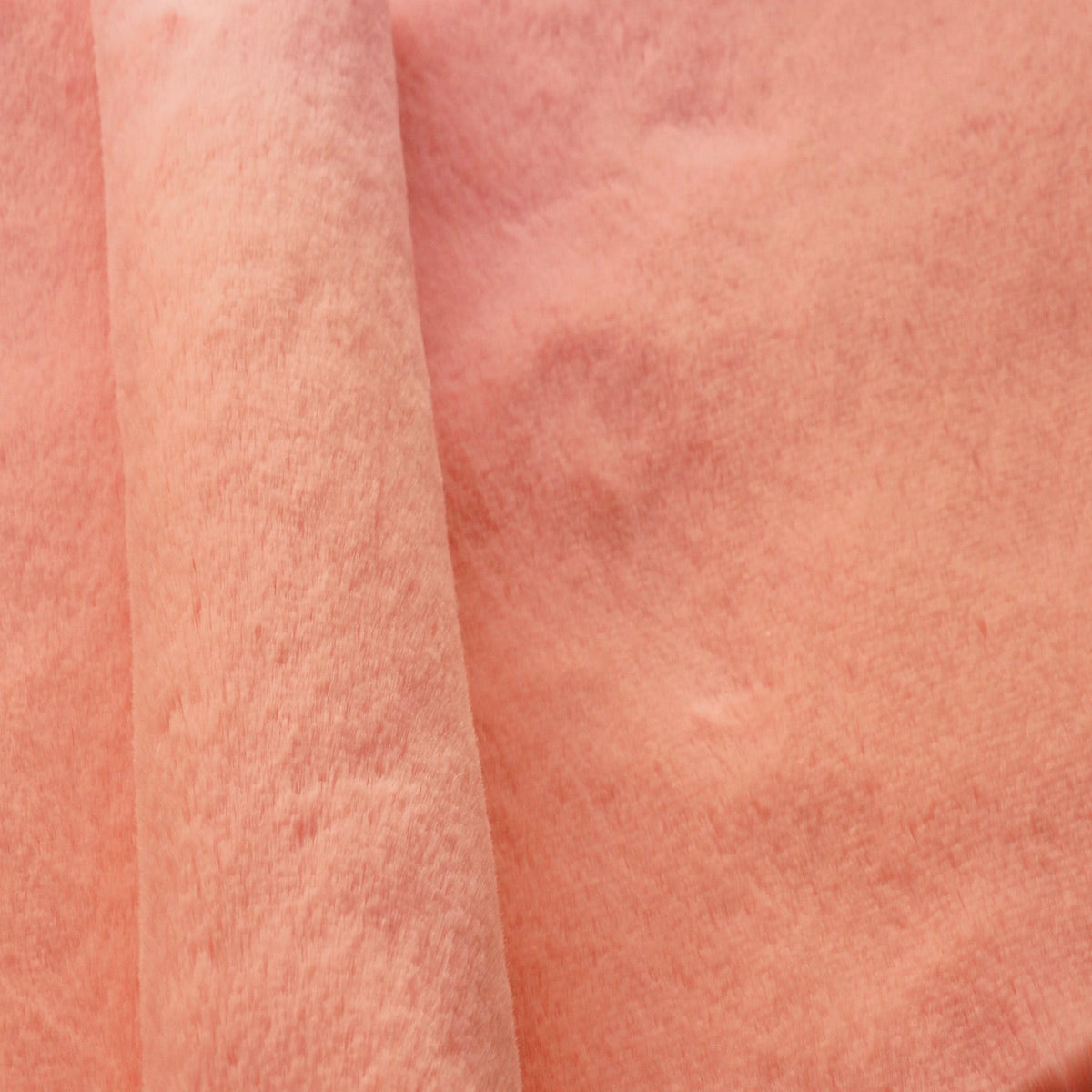 Coral Pink Rex Rabbit Minky Faux Fur Fabric - Fashion Fabrics LLC