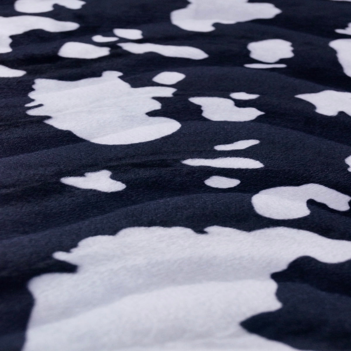 Black White II Cow Velboa Faux Fur - Fashion Fabrics Los Angeles