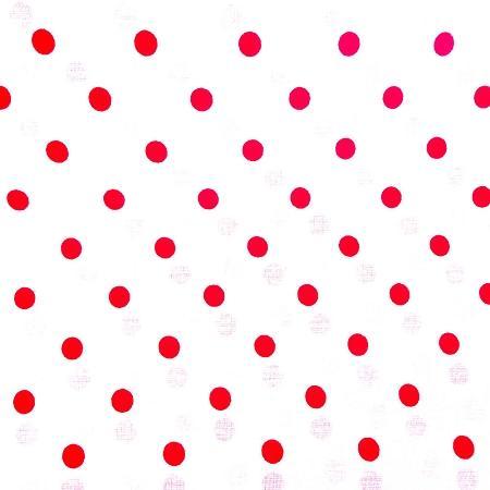 White Red Small Polka Dot Print Poly Cotton Fabric - Fashion Fabrics Los Angeles
