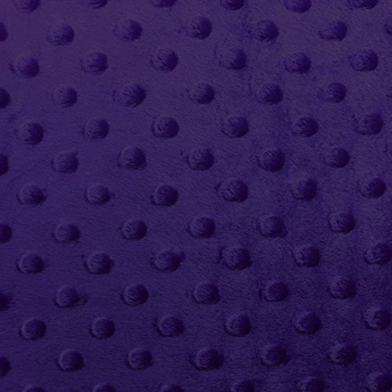 Dark Purple Minky Dimple Dot Fabric - Fashion Fabrics Los Angeles