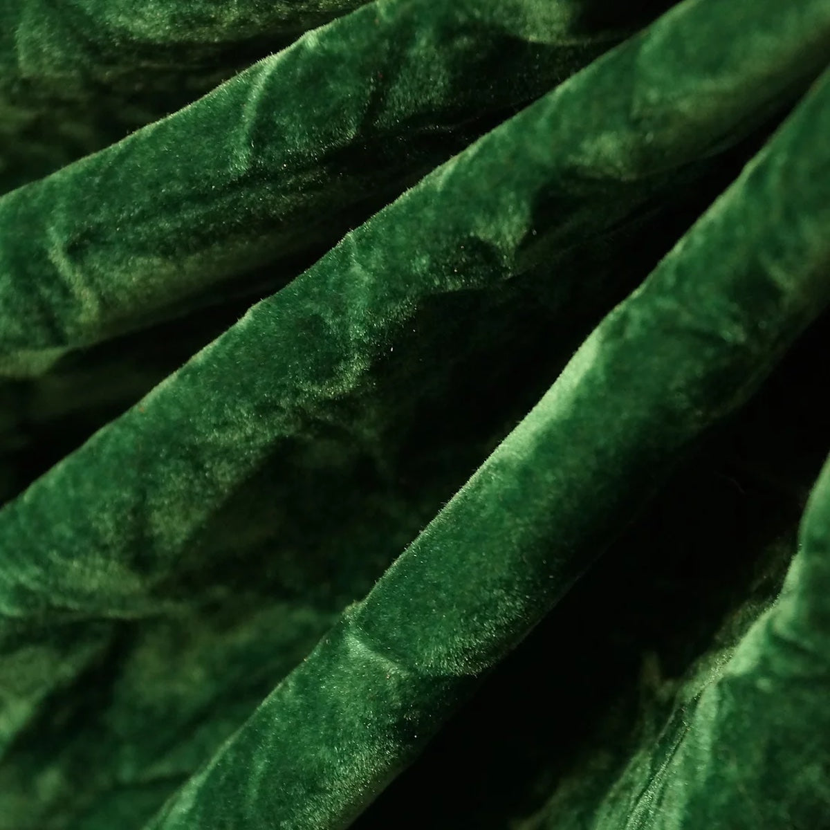 Emerald Green Crushed Velvet Flocking Fabric