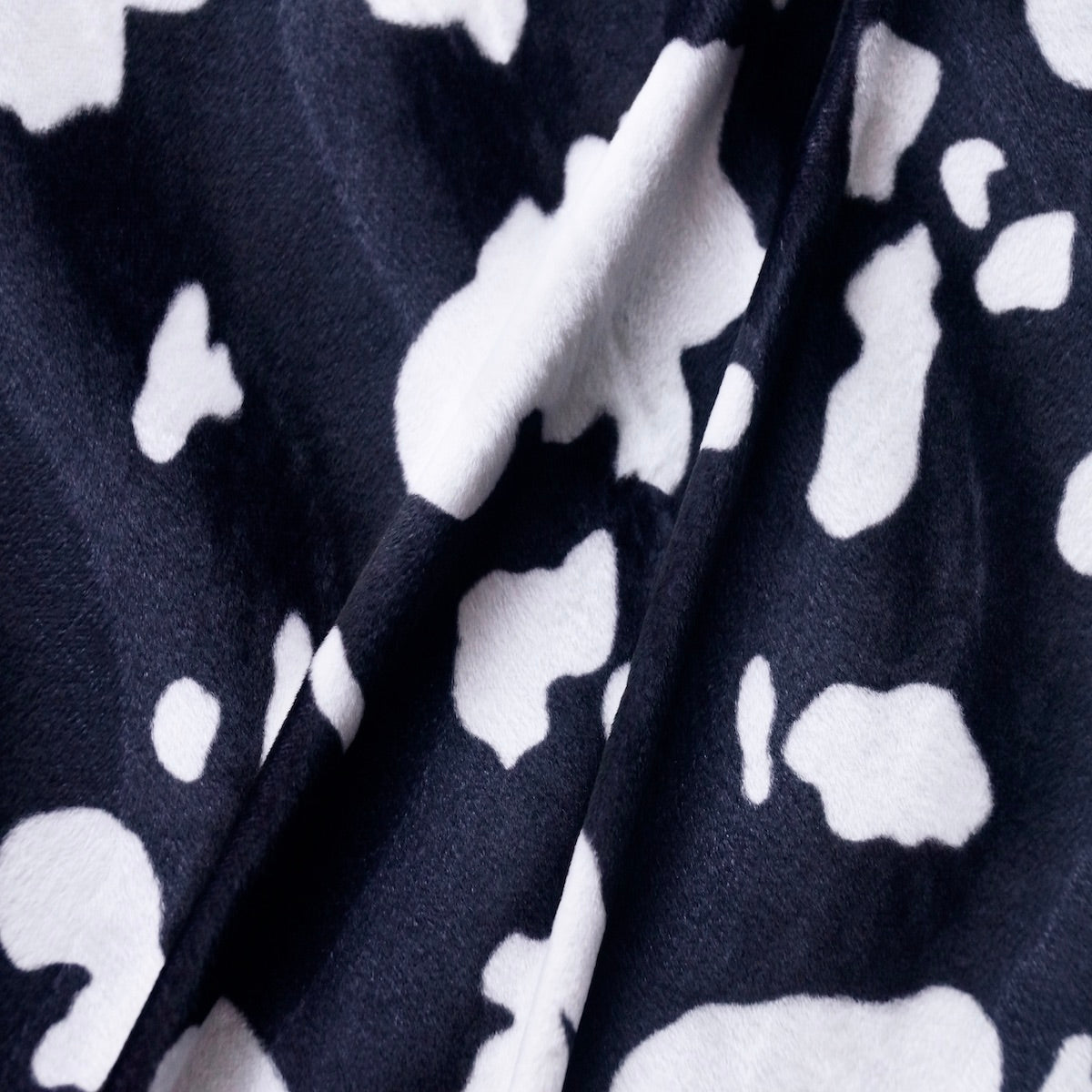 Black White II Cow Velboa Faux Fur - Fashion Fabrics Los Angeles