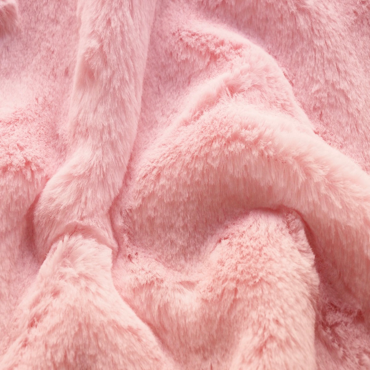 Pink Rex Rabbit Minky Faux Fur Fabric - Fashion Fabrics LLC
