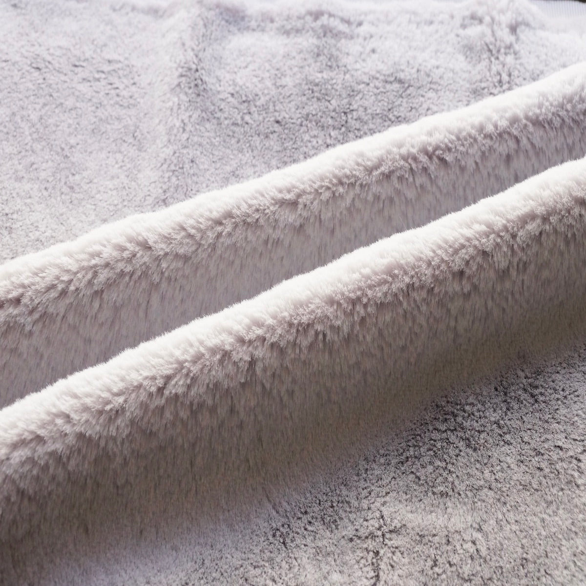 Gray Rex Rabbit Minky Faux Fur Fabric - Fashion Fabrics LLC