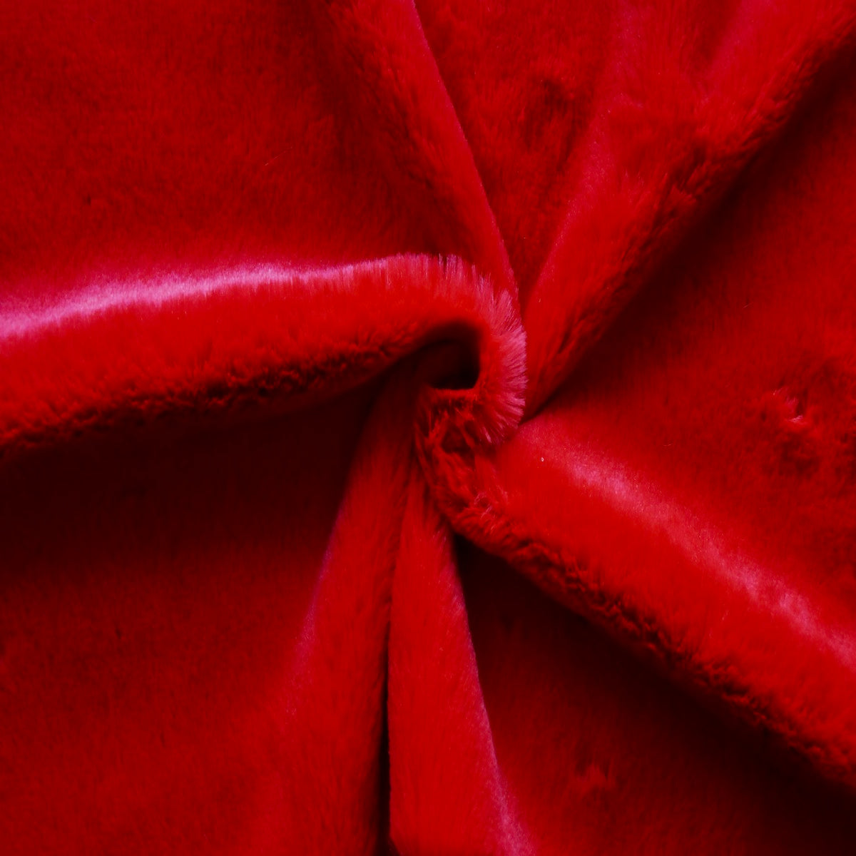 Red Rex Rabbit Minky Faux Fur Fabric - Fashion Fabrics LLC