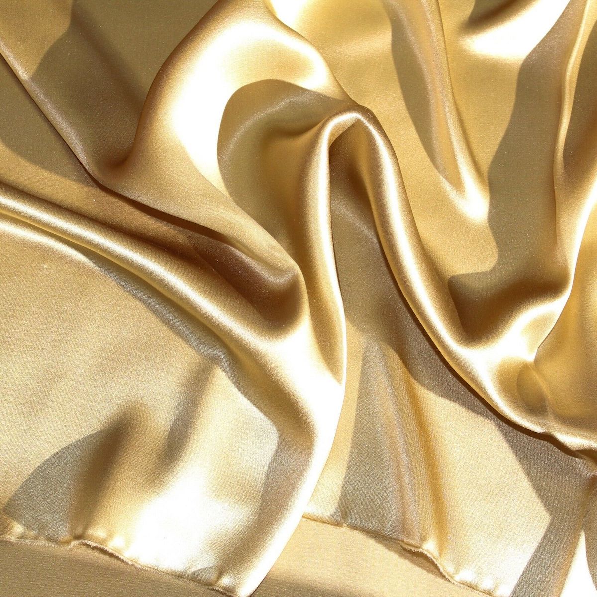 Honey Yellow Silk Charmeuse Fabric - Fashion Fabrics Los Angeles