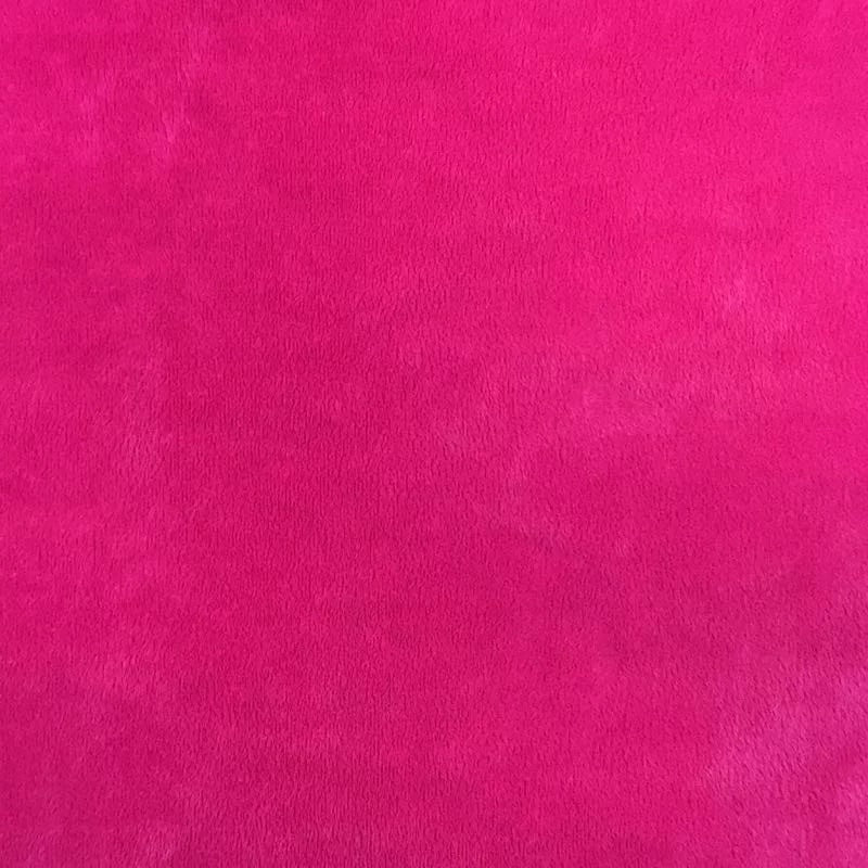 Vintage pink velvet fabric Germany cotton 34 in W Pink