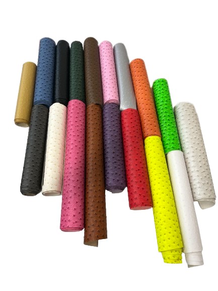 Saratoga Ostrich Faux Leather Vinyl Fabric