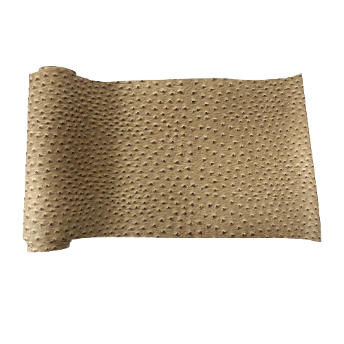 Saratoga Ostrich Faux Leather Vinyl Fabric