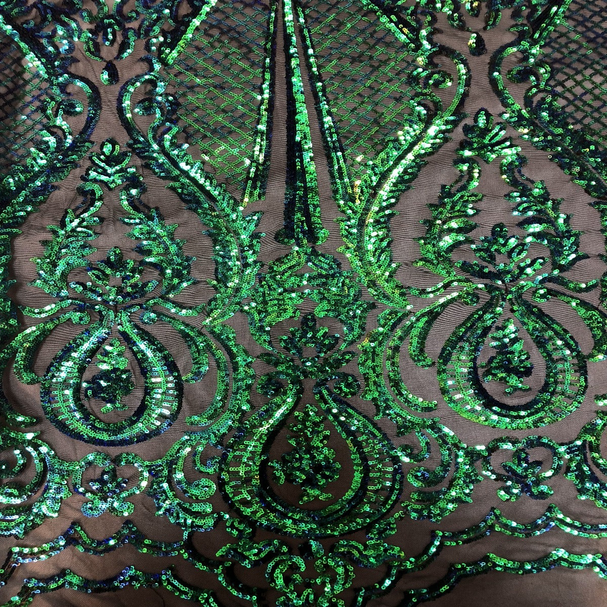 Green Iridescent Chantal Deluxe Sequin Fabric - Fashion Fabrics LLC