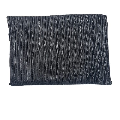 Metallic Pleated Stretch Velvet Fabric