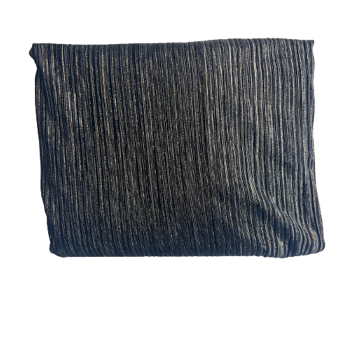 Metallic Pleated Stretch Velvet Fabric