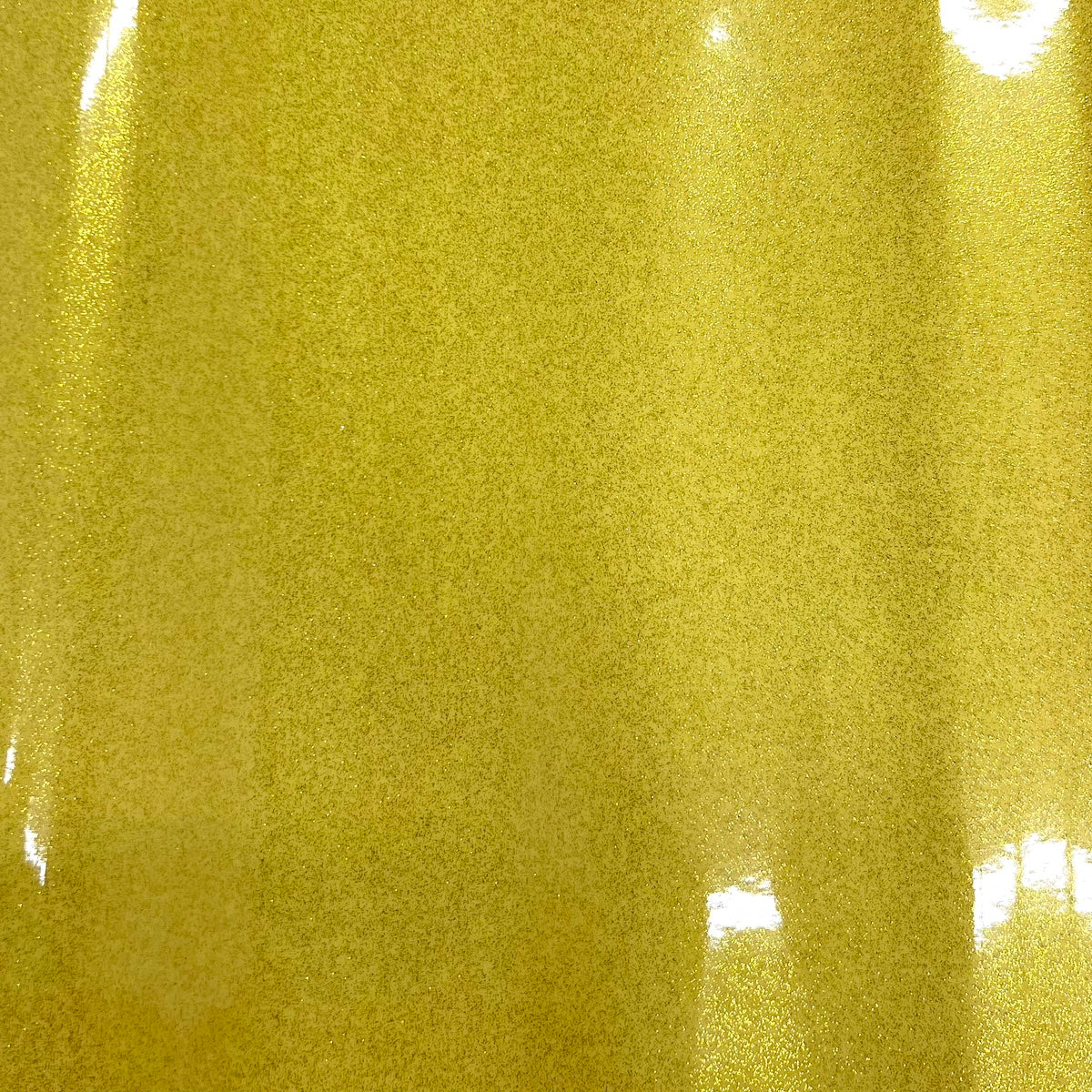 Yellow Sparkle Metallic Glitter Vinyl Upholstery & Crafting Fabric